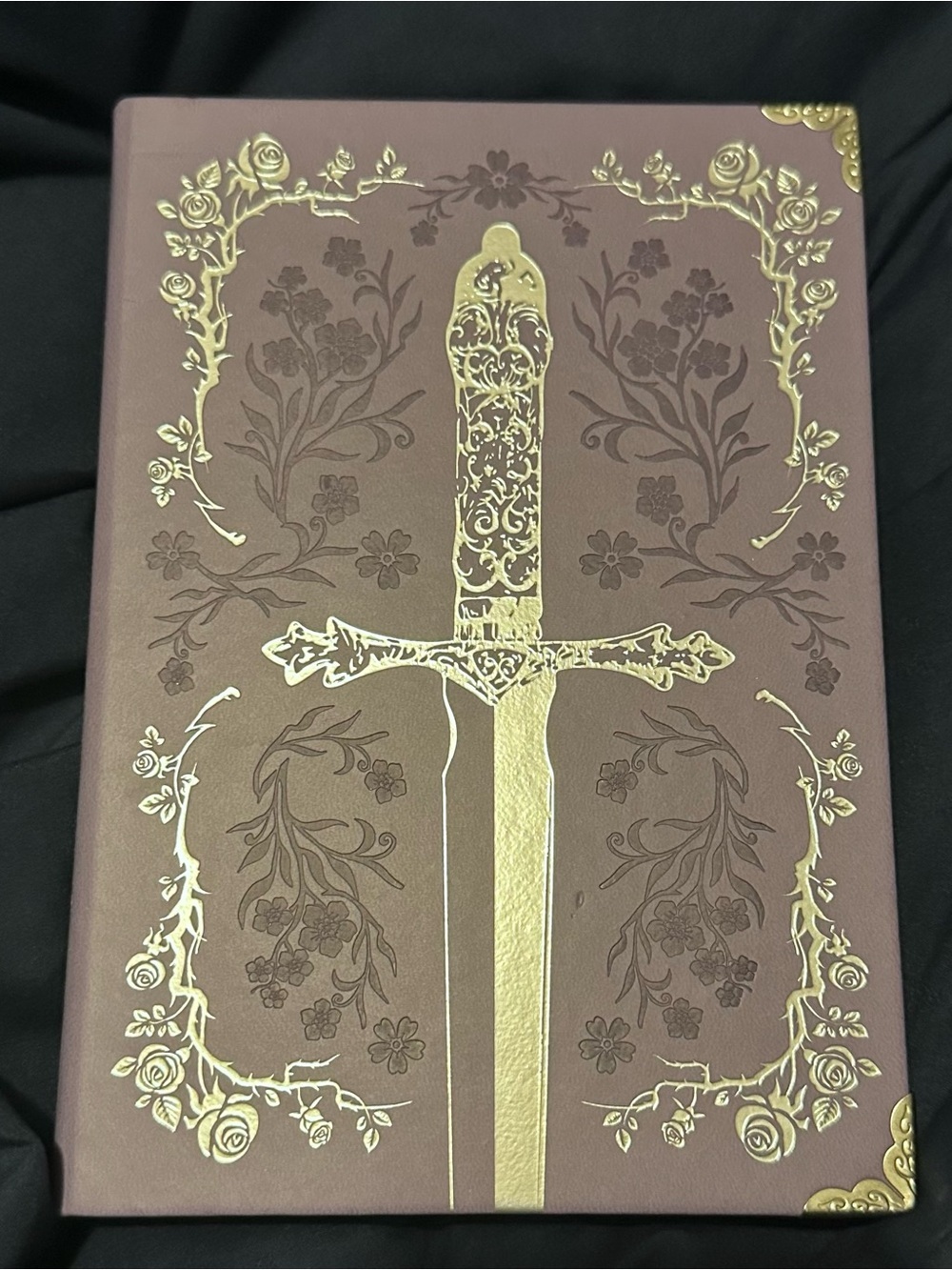 Powerless Ornate Sword Embossed Journal in Dusty Mauve with Gold Foil